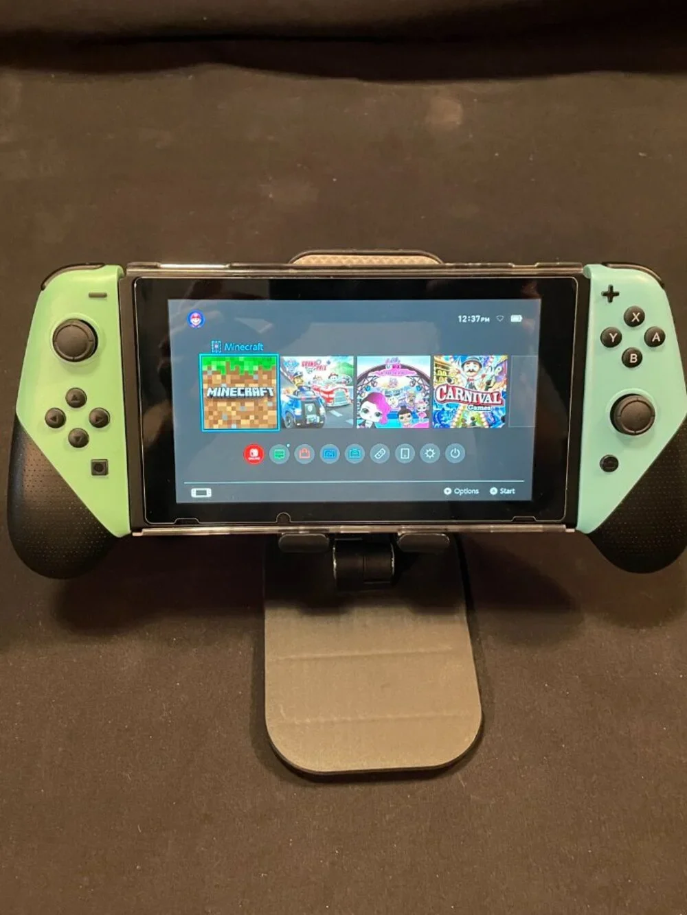 Nintendo Switch With Upgraded Joy Cons And Accessories